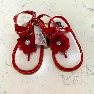 Ruby Red Baby Shoes